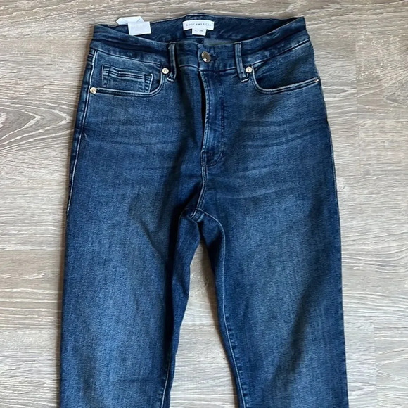 NEW GOOD AMERICAN GOOD LEGS IN BLUE 784 - Picture 5 of 13